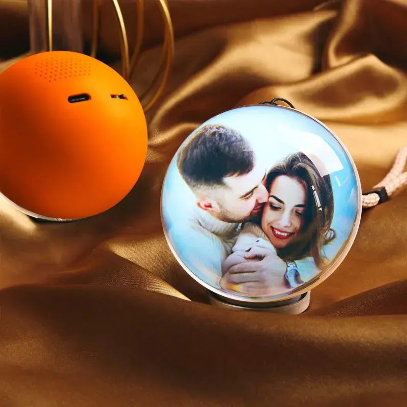 WiFi Version Mobile App Direct Video & Photo Transfer Playable Glass Globe Memorial Gift  (Production time: 10-20 days)