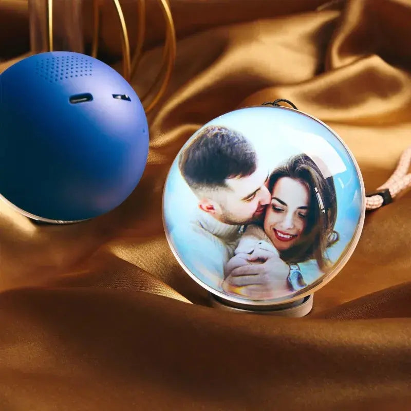 WiFi Version Mobile App Direct Video & Photo Transfer Playable Glass Globe Memorial Gift  (Production time: 10-20 days)