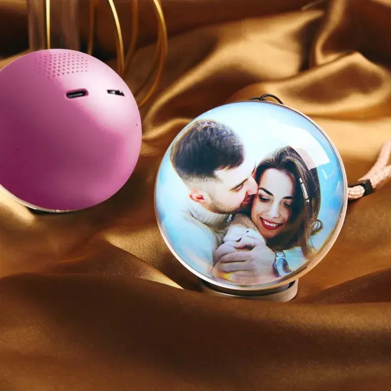 WiFi Version Mobile App Direct Video & Photo Transfer Playable Glass Globe Memorial Gift  (Production time: 10-20 days)