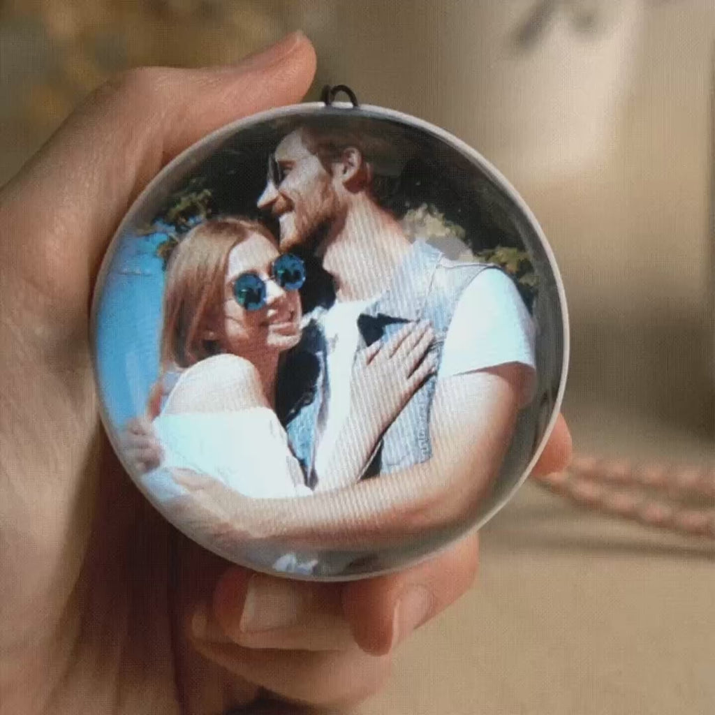 WiFi Version Mobile App Direct Video & Photo Transfer Playable Glass Globe Memorial Gift  (Production time: 10-20 days)